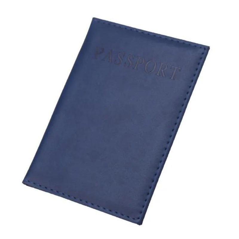 men's passport holder - Navy Blue