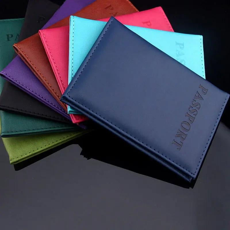 passport cover - Brown - Red - Purple - Light Green - Black - Sky Blue - Dark Green - Pink - Orange - Navy Blue