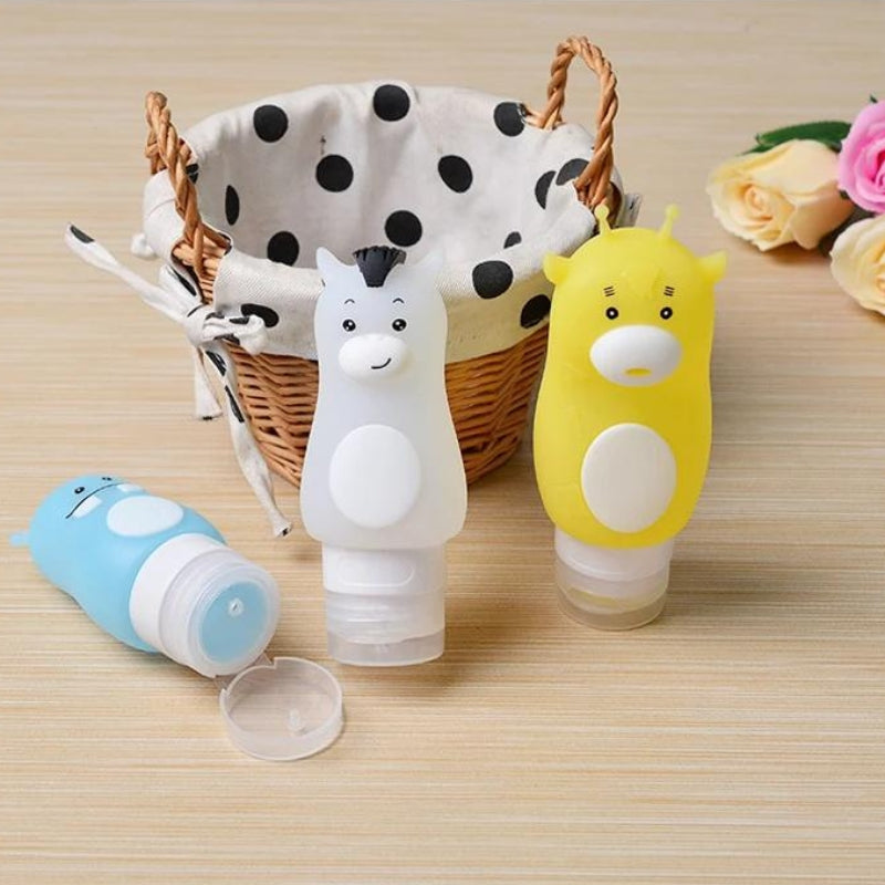 bottle for airplane travel - Yellow Blue and Grey - Yellow Blue and Gray