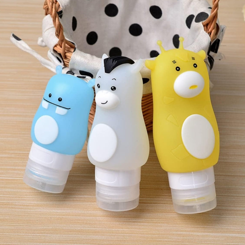 airplane travel bottle - Yellow Blue and Grey - Yellow Blue and Gray