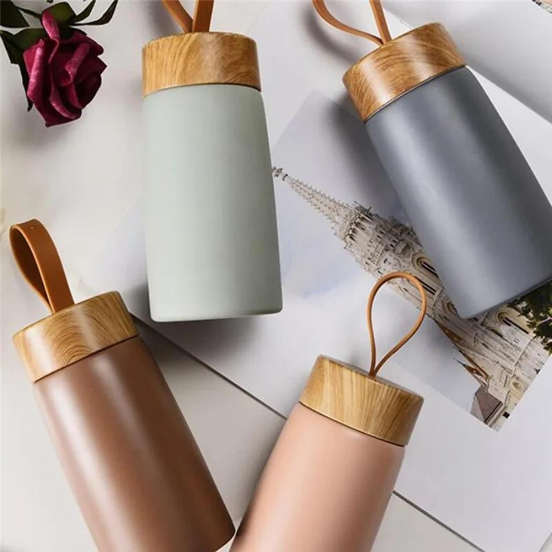 children's thermos bottle - Brown - Pink - Green - Grey - Gray