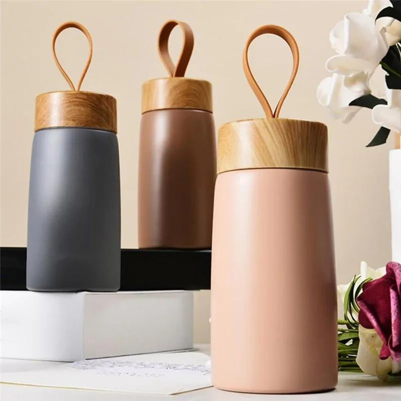 airplane thermos water bottle - Brown - Pink - Green - Grey - Gray