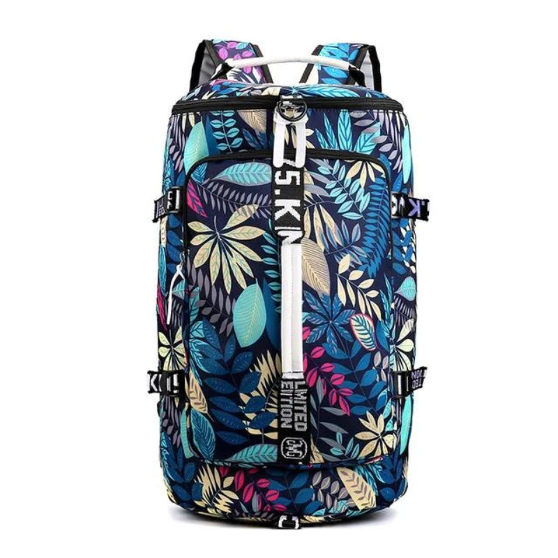 large travel bag - Maple Leaf Blue