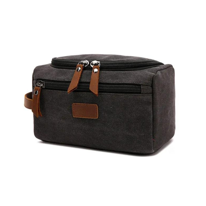 large toiletry bag for men - Black