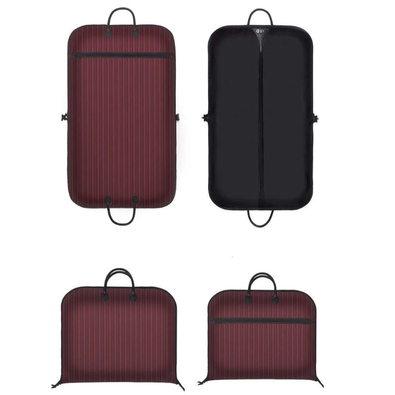 travel suit cover for men two different angles - Black - Blue - Red