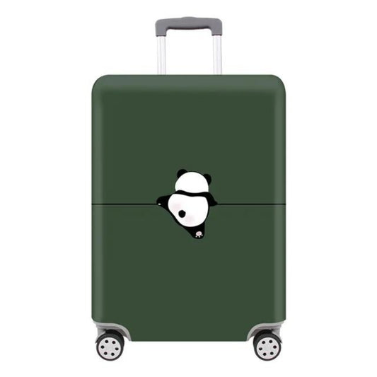 suitcase protection covers - Green Panda Pattern