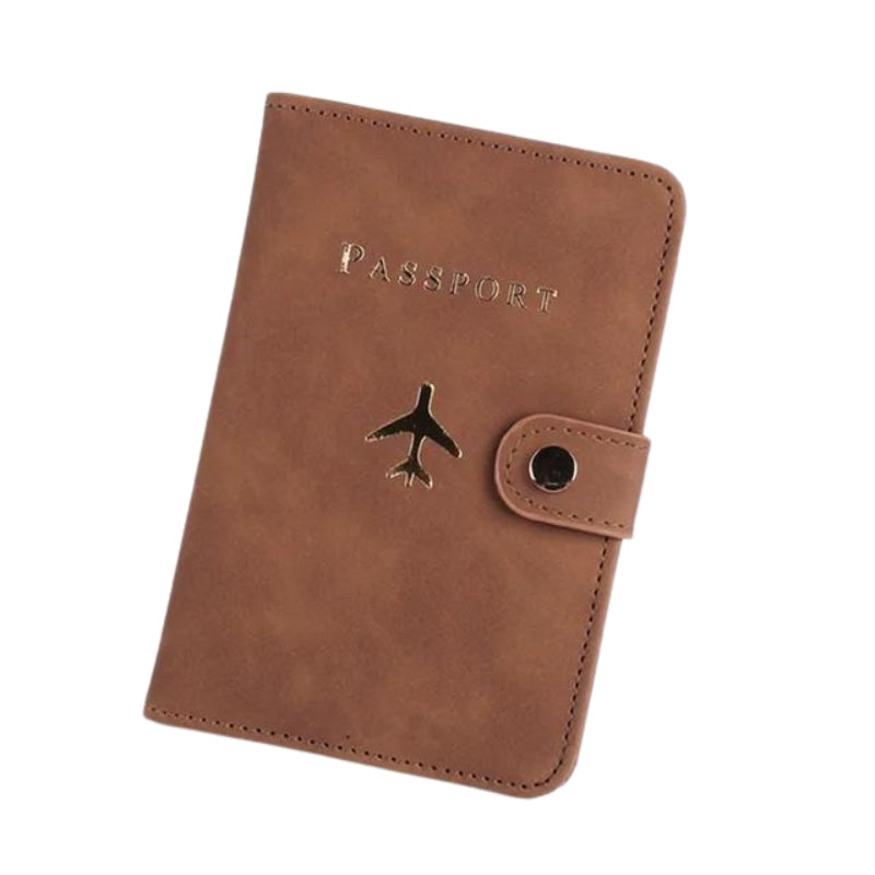 pretty travel document holder - Brown