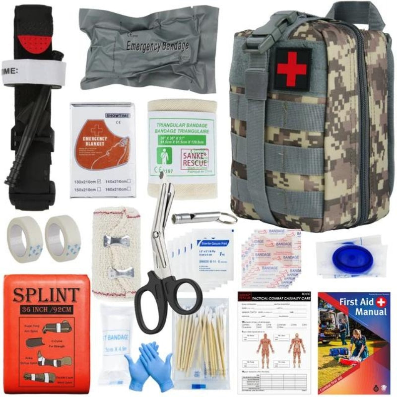 travel size care pouch - Grey Camouflage - Gray Camouflage