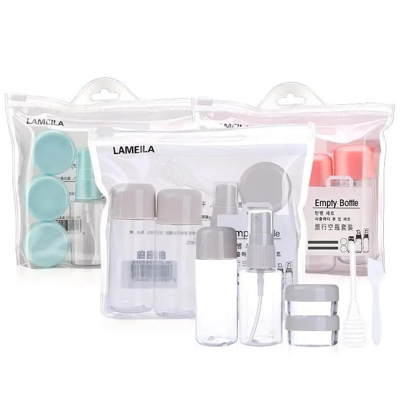 travel bottle - White - Blue - Pink - Grey - Gray