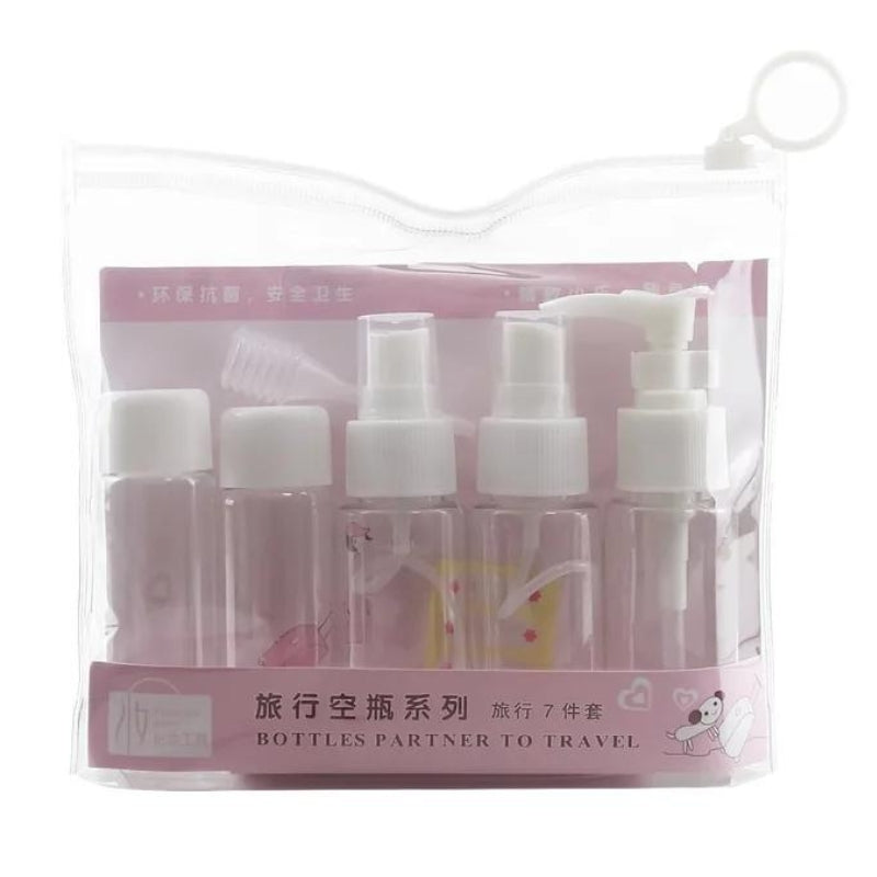 travel bottle for soap - White - 7 Pieces - Model 1