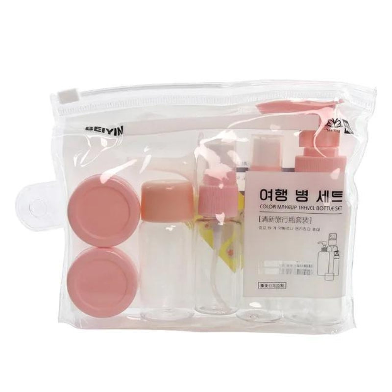 small cream bottles - Pink - 7 Pieces - Model 2