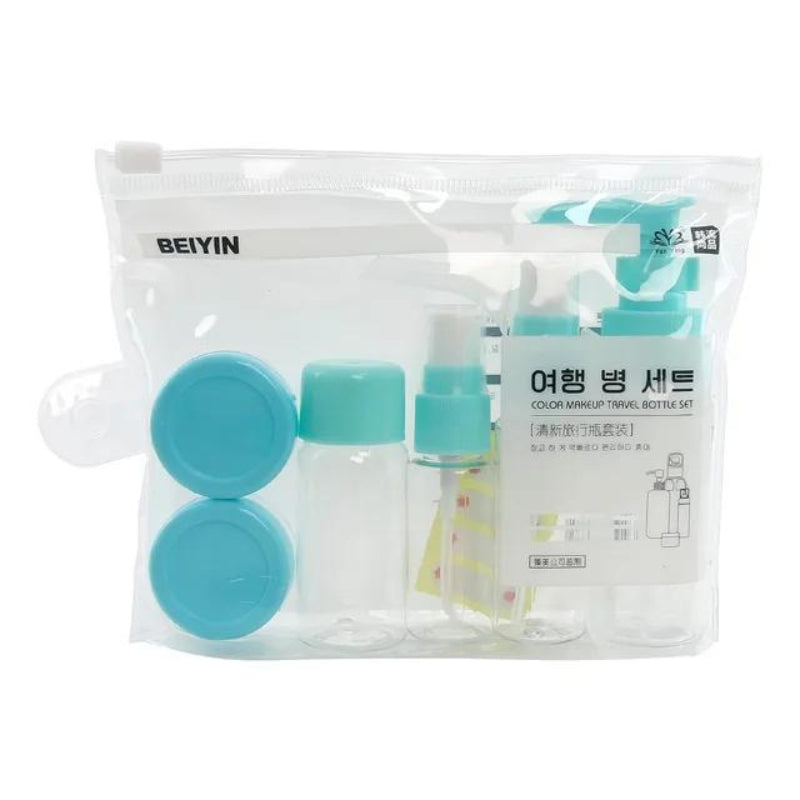 small travel flask - Blue - 7 Pieces - Model 2