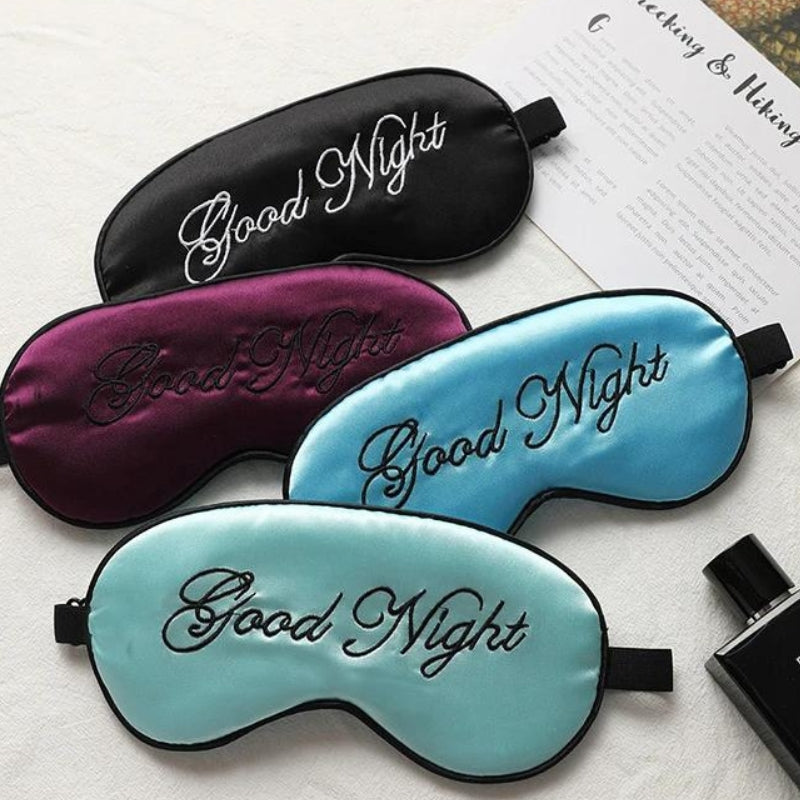 sleep mask for women - Red - Pink - Black - Beige - Light Green - Grey - Gray - Fuchsia - Sky Blue - Gold