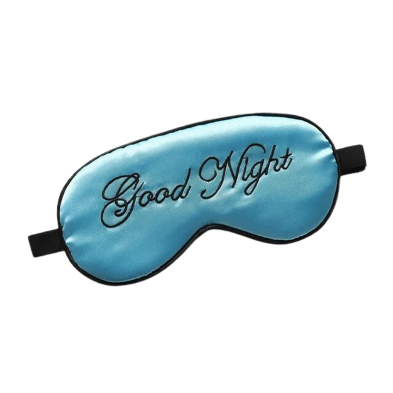 travel silk sleep mask - Sky Blue