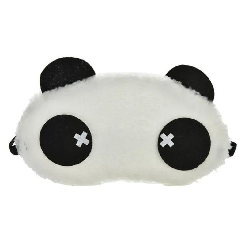 girl's sleep mask - White with Cross Pattern