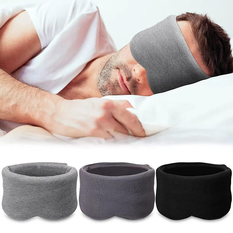 airplane sleep mask - Black - Grey - Gray