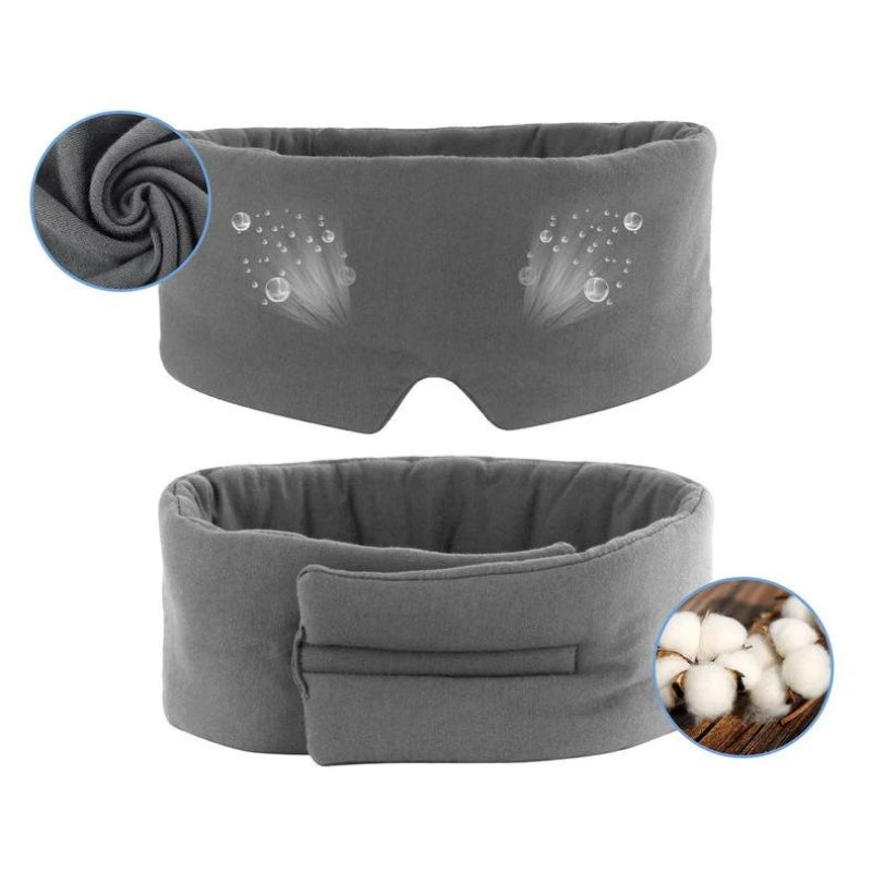 airplane eye mask - Black - Grey - Gray