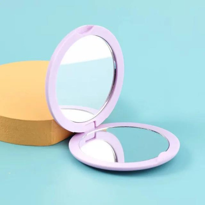 pocket mirror for airplane - Purple - Foldable
