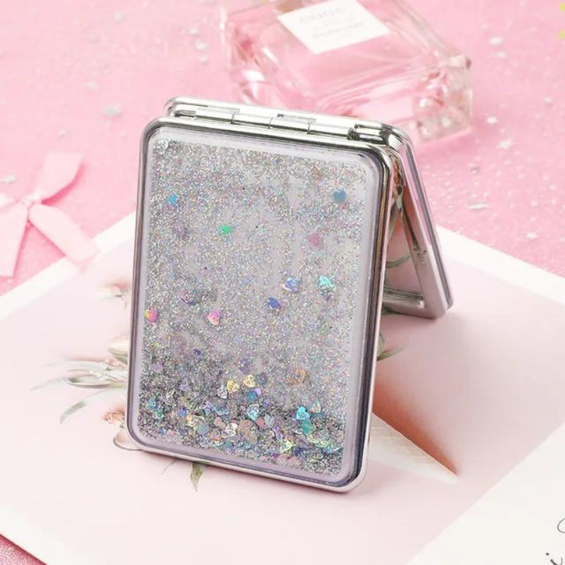 decorate-your-own handbag mirror - Silver - Square