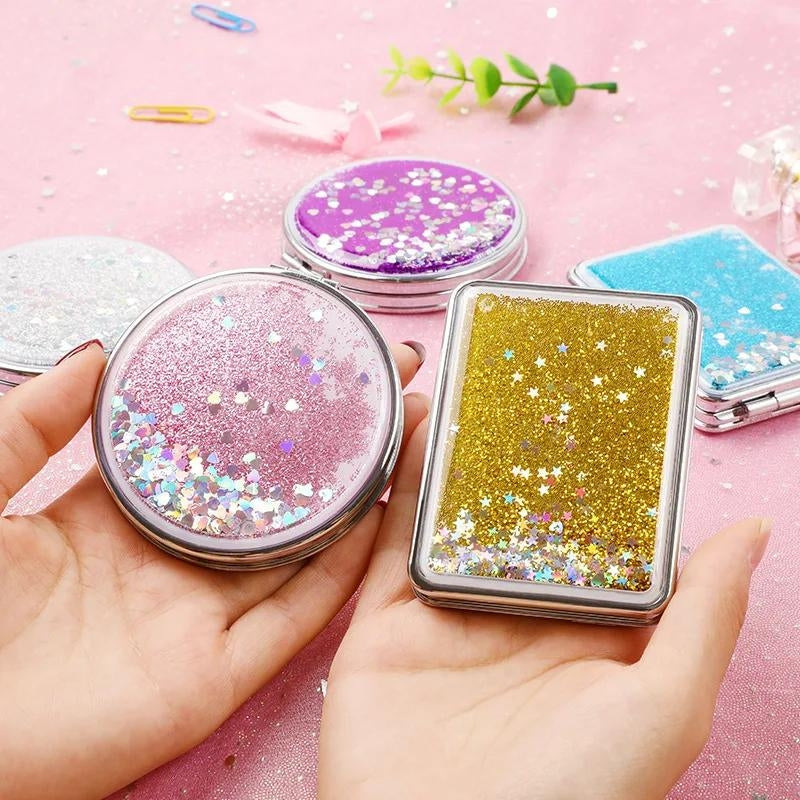 shatterproof pocket mirror - Blue - Silver - Pink - Purple