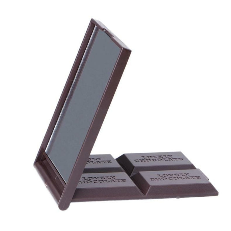 foldable design mirror - Dark Brown