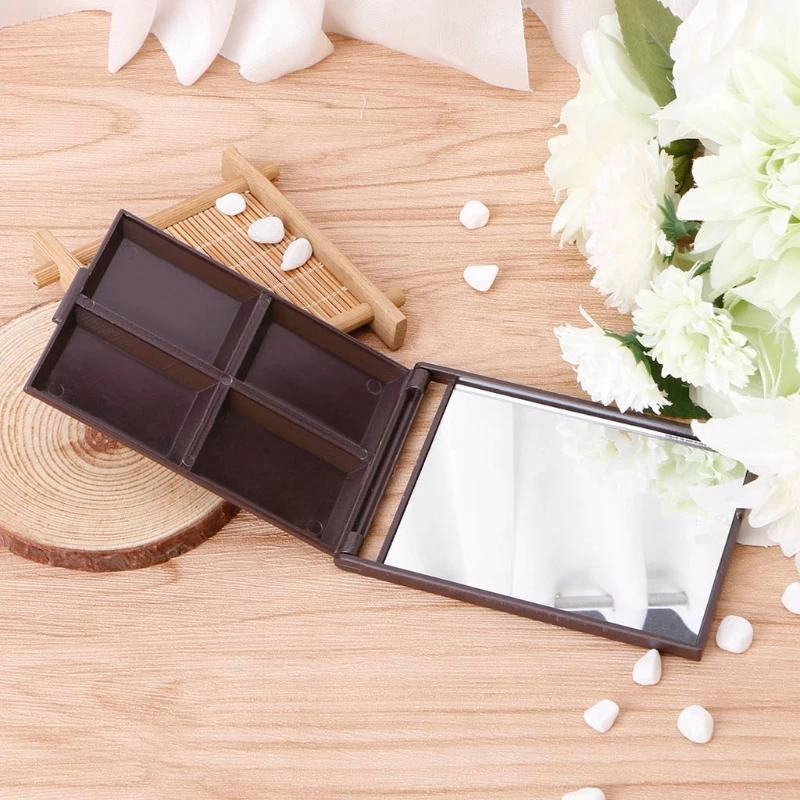 folding makeup mirror - Light Brown - Dark Brown