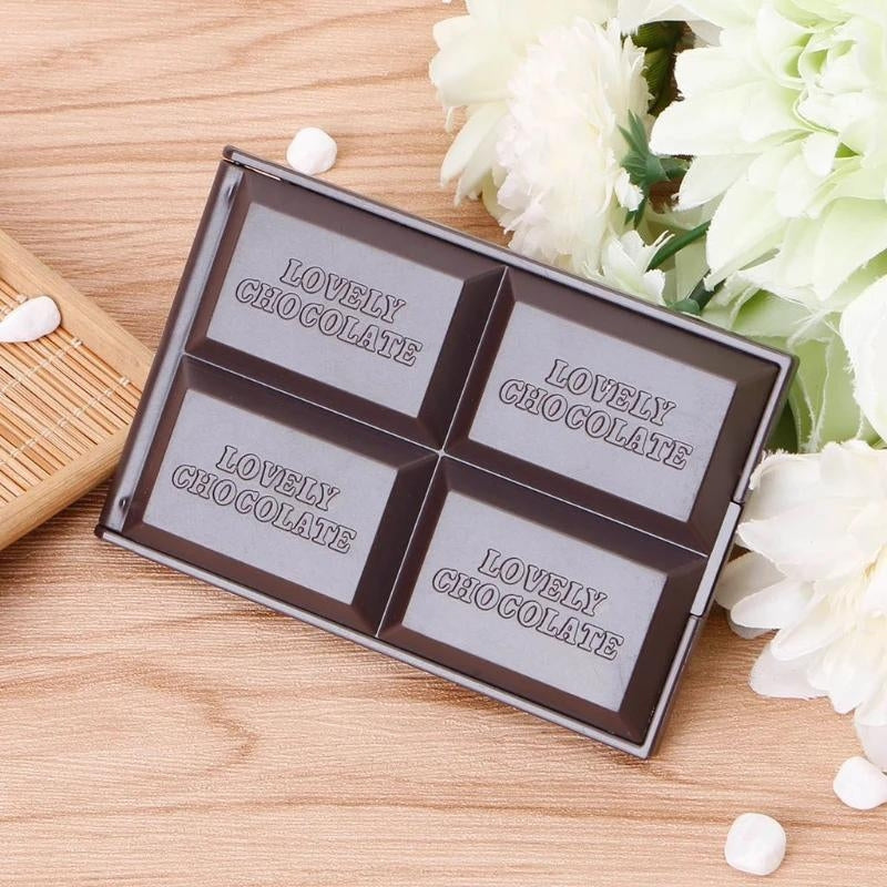 small folding mirror - Light Brown - Dark Brown