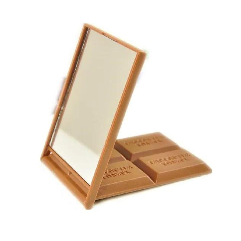 foldable pocket mirror - Light Brown