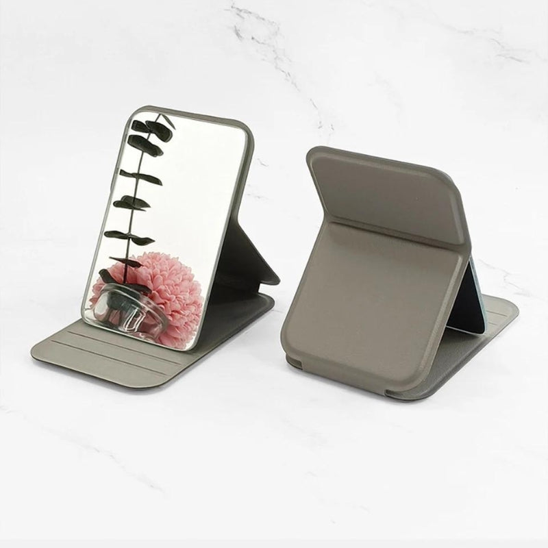 chic pocket mirror - Black - Green - Grey - Gray - Pink - Beige