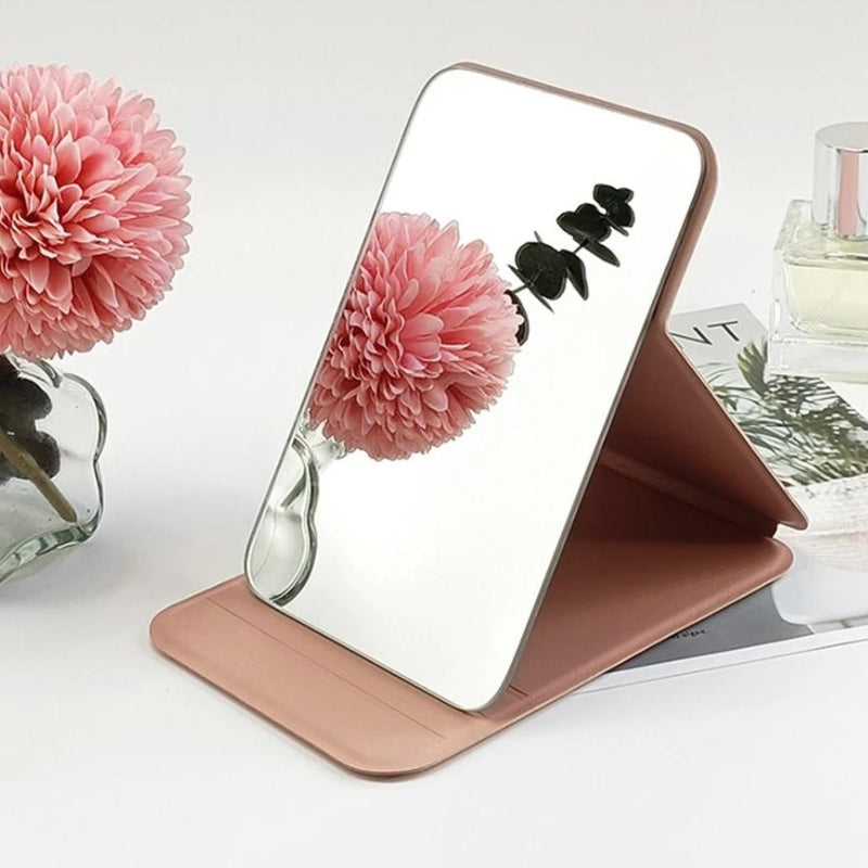 rectangular pocket mirror - Black - Green - Grey - Gray - Pink - Beige
