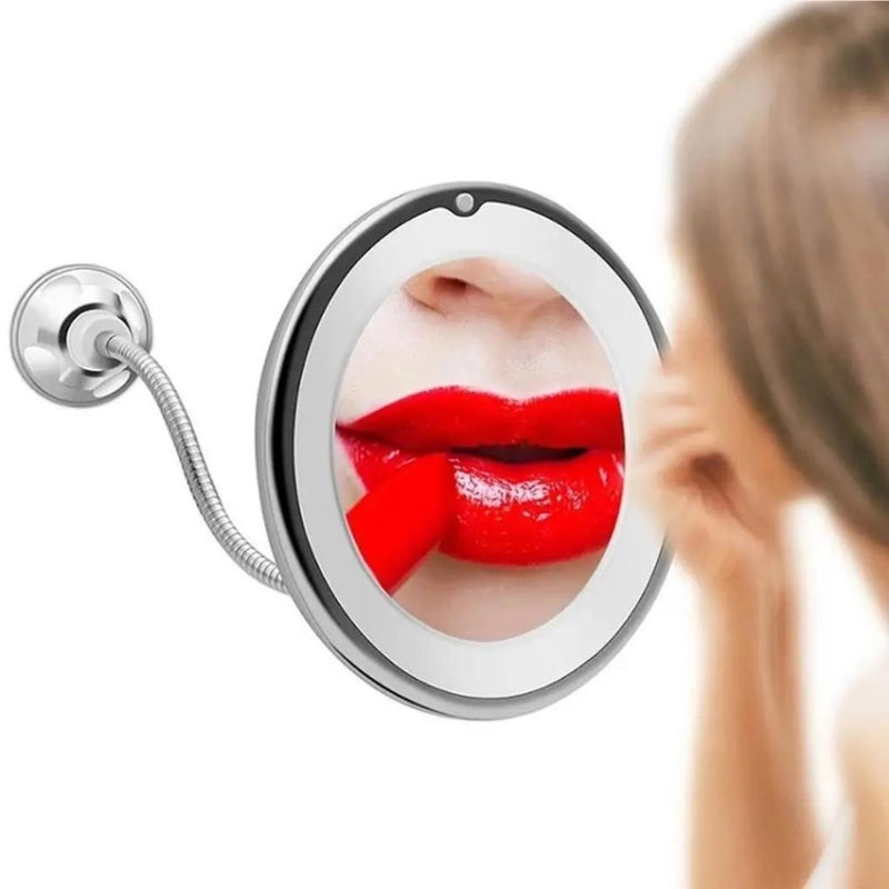 wall mounted illuminated magnifying bathroom mirror - Flexible Mirror - Suction Cup Mirror