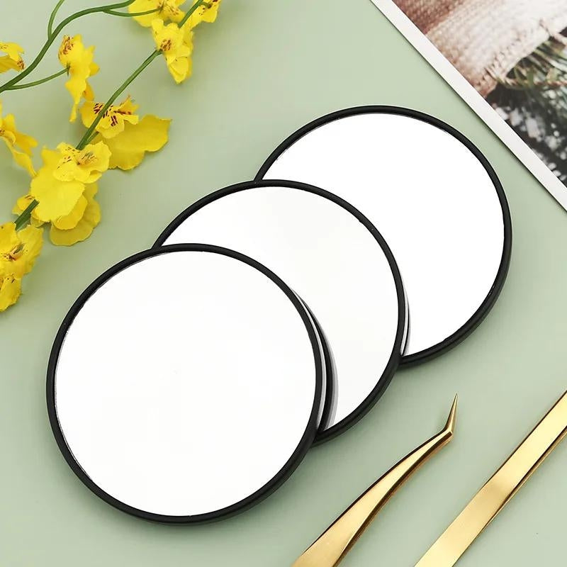 x30 magnifying mirror with suction cup - Black with 10x Magnification - Black with 15x Magnification - Black with 30x Magnification