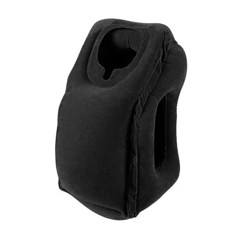 inflatable airplane pillow - Black