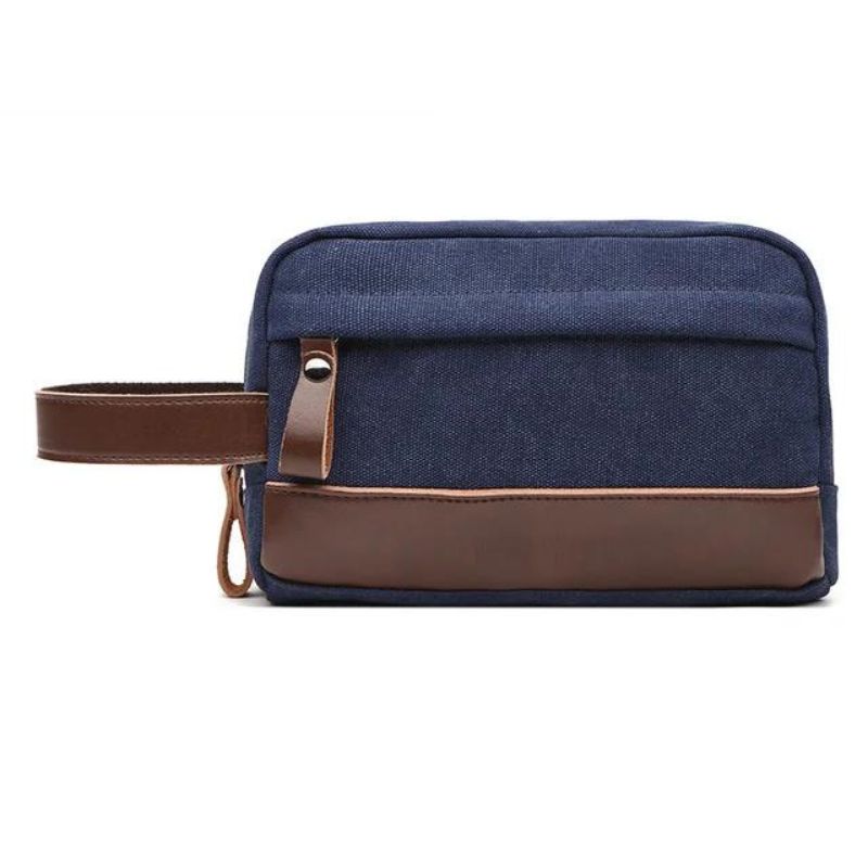 men's travel toiletry bag - Blue