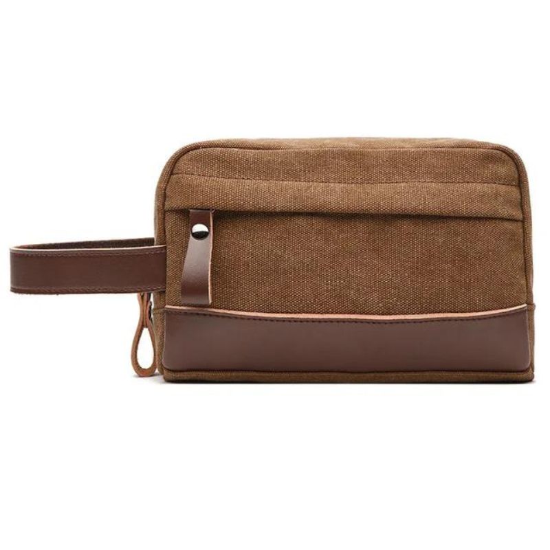 stylish men's toiletry bag - Coffee Brown