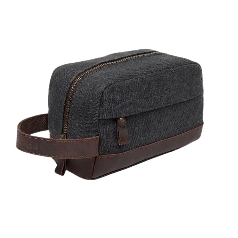 complete men's toiletry bag - Black - Green - Blue - Coffee Brown