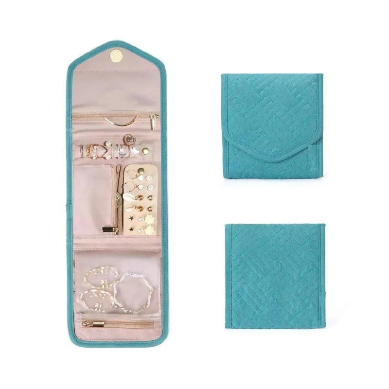 women's jewelry pouch - Blue - S