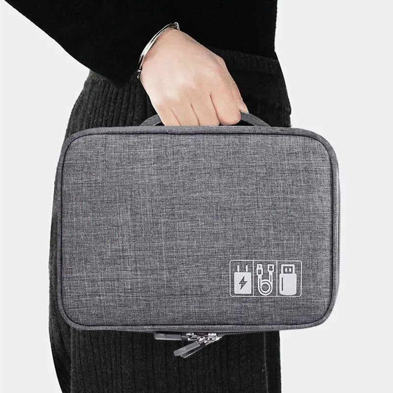 travel cable organizer - Black - Grey - Gray - Red - Blue - Navy Blue - Purple