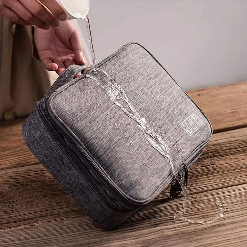 cable organizer pouch - Black - Grey - Gray - Red - Blue - Navy Blue - Purple