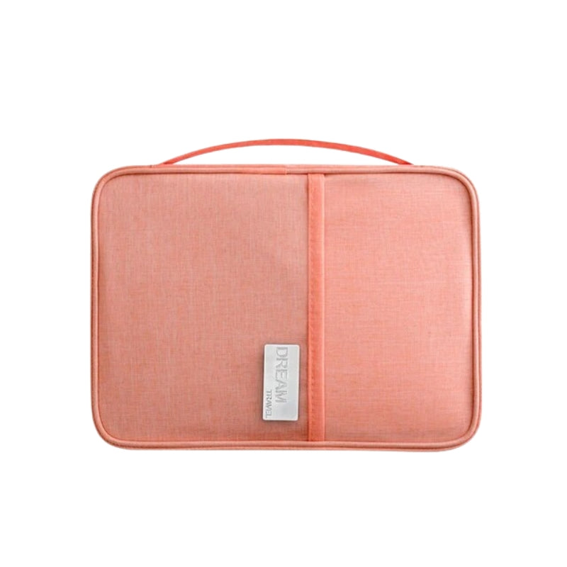 travel paper pouch - Pink - L