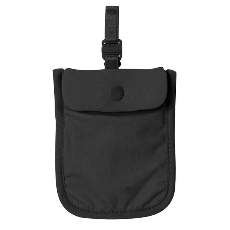 secret pouch for travel - Black