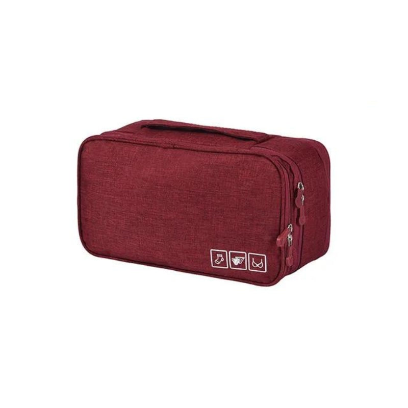 travel underwear pouch - Red