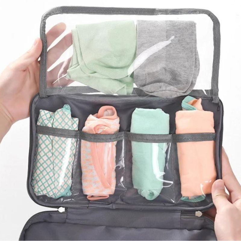 travel underwear pouch - Red - Grey - Gray - Black - Purple - Blue - Navy Blue