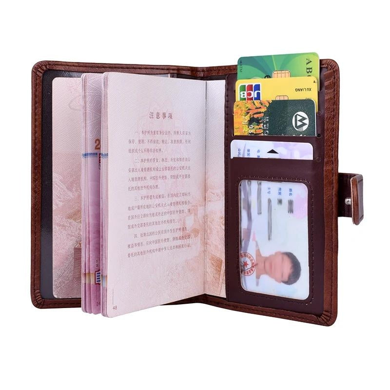 leather document holder - Light Brown - Dark Brown - Black - Red