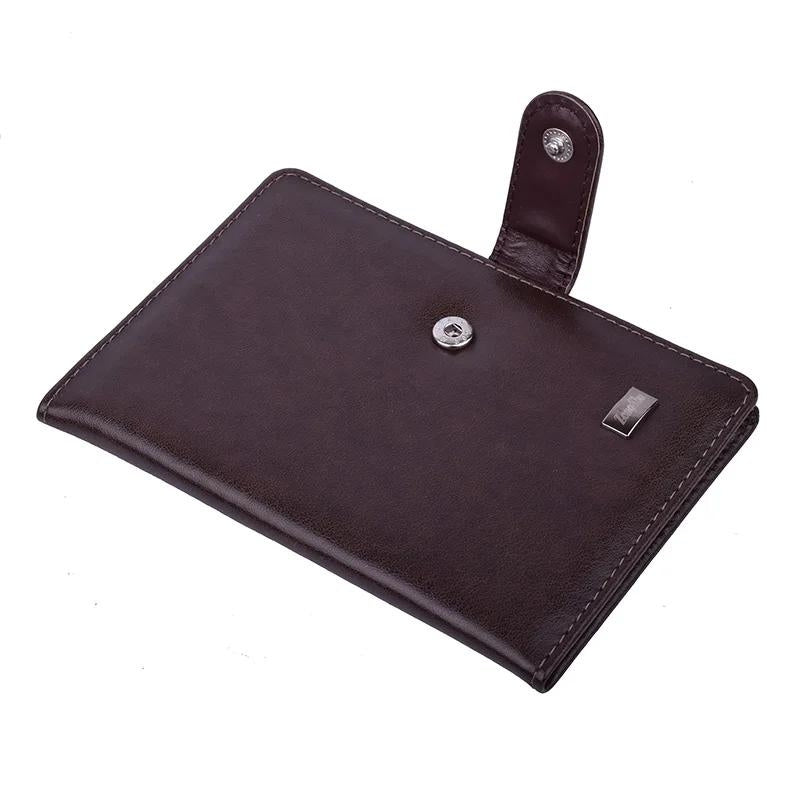 brown leather document holder for men - Light Brown - Dark Brown - Black - Red
