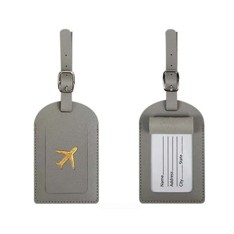 luggage tag holders - Grey - Gray