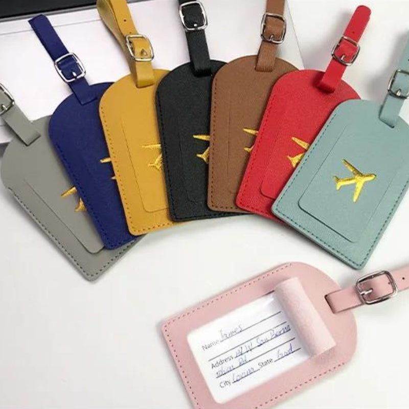 suitcase identification tag - Black - Sky Blue - Blue - Grey - Gray - Brown - Pink - Red - Yellow