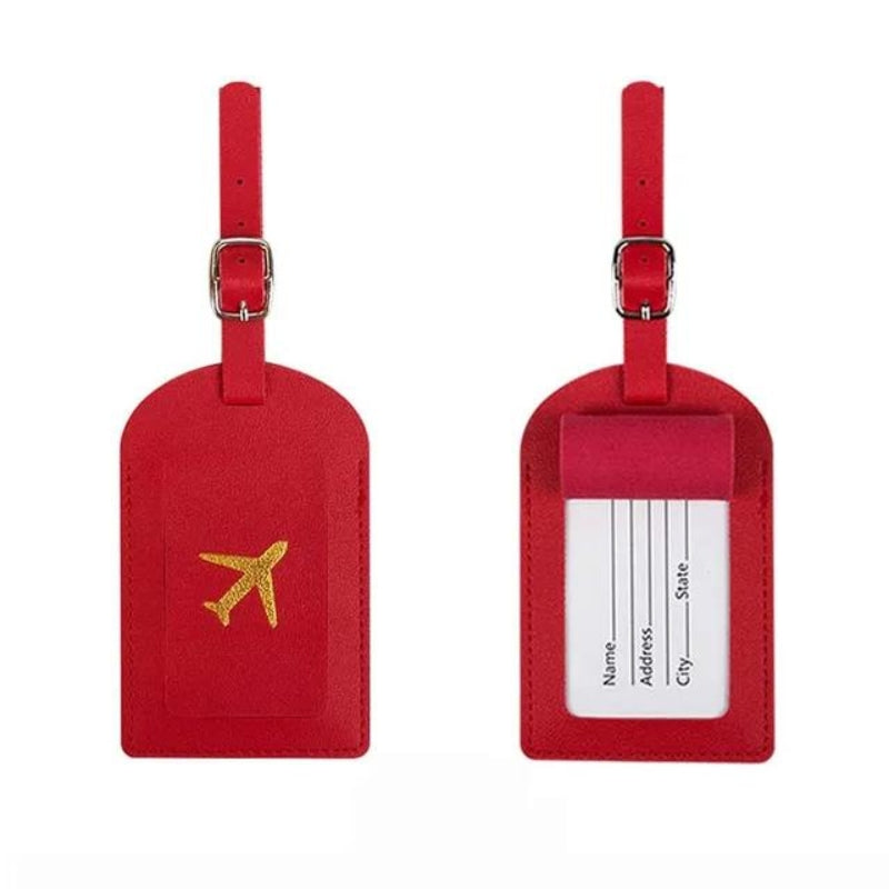 luggage tag for suitcase - Red
