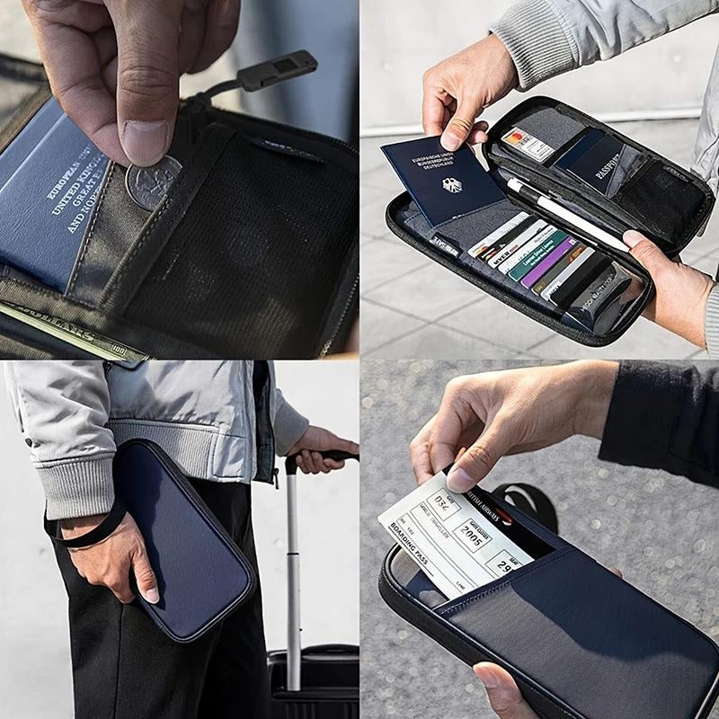 travel anti-theft pouch - Blue - Grey - Gray - Black