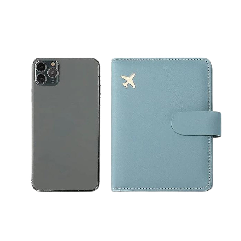 leather passport holder man - Black - Green - Pink - Purple